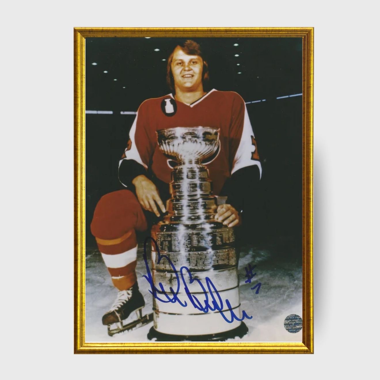 Bill Barber Autographed Philadelphia Flyers Stanley Cup 8x10 Photo