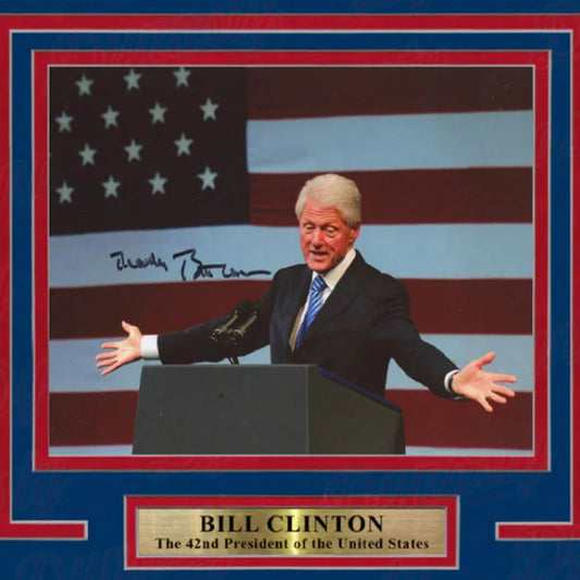 Bill Clinton Autographed 8x10 Framed Presidential Photo – JSA