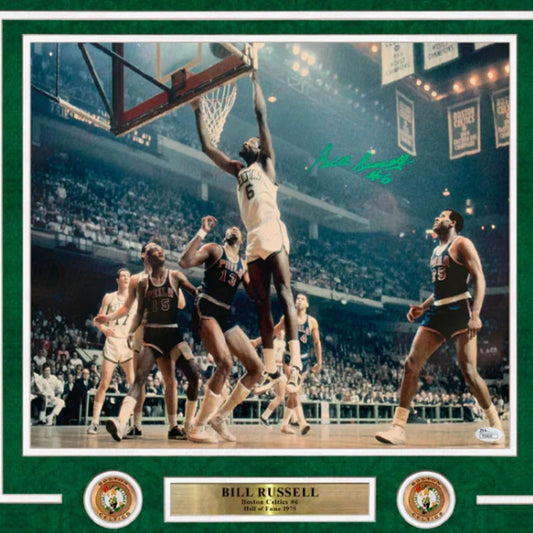Bill Russell Celtics Autographed 16x20 Framed Basketball Photo