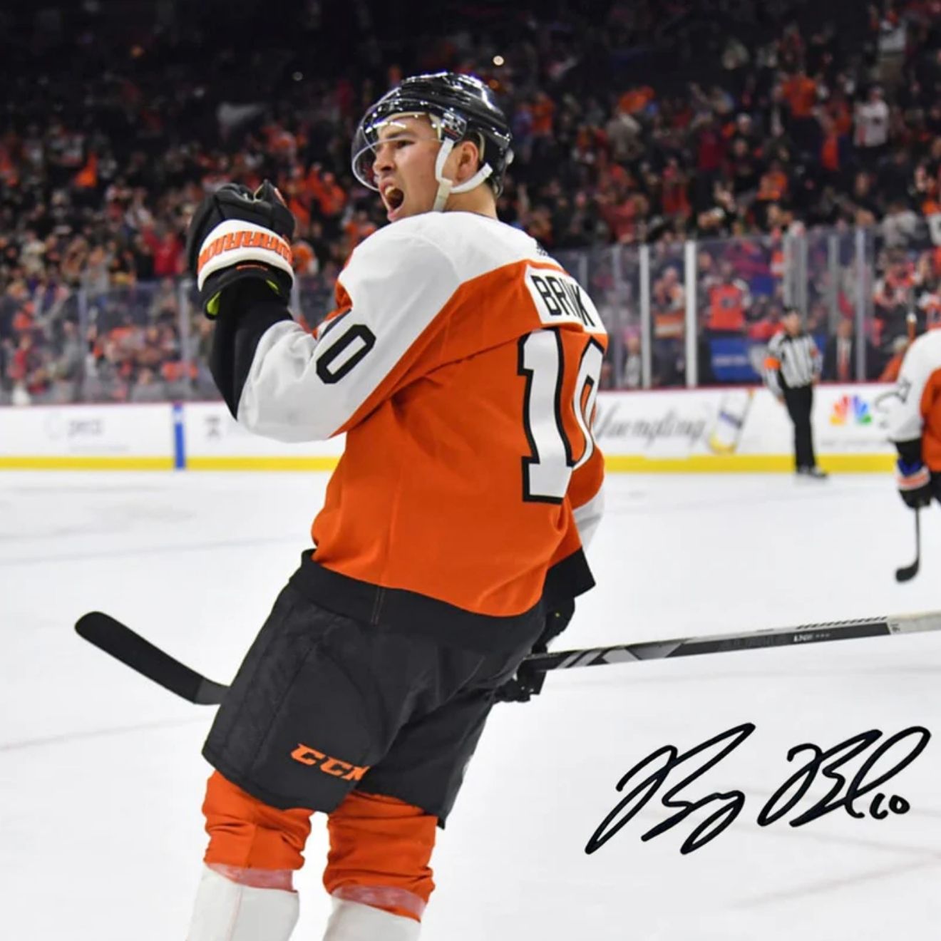 Bobby Brink Autographed Philadelphia Flyers 11x14 Hockey Photo