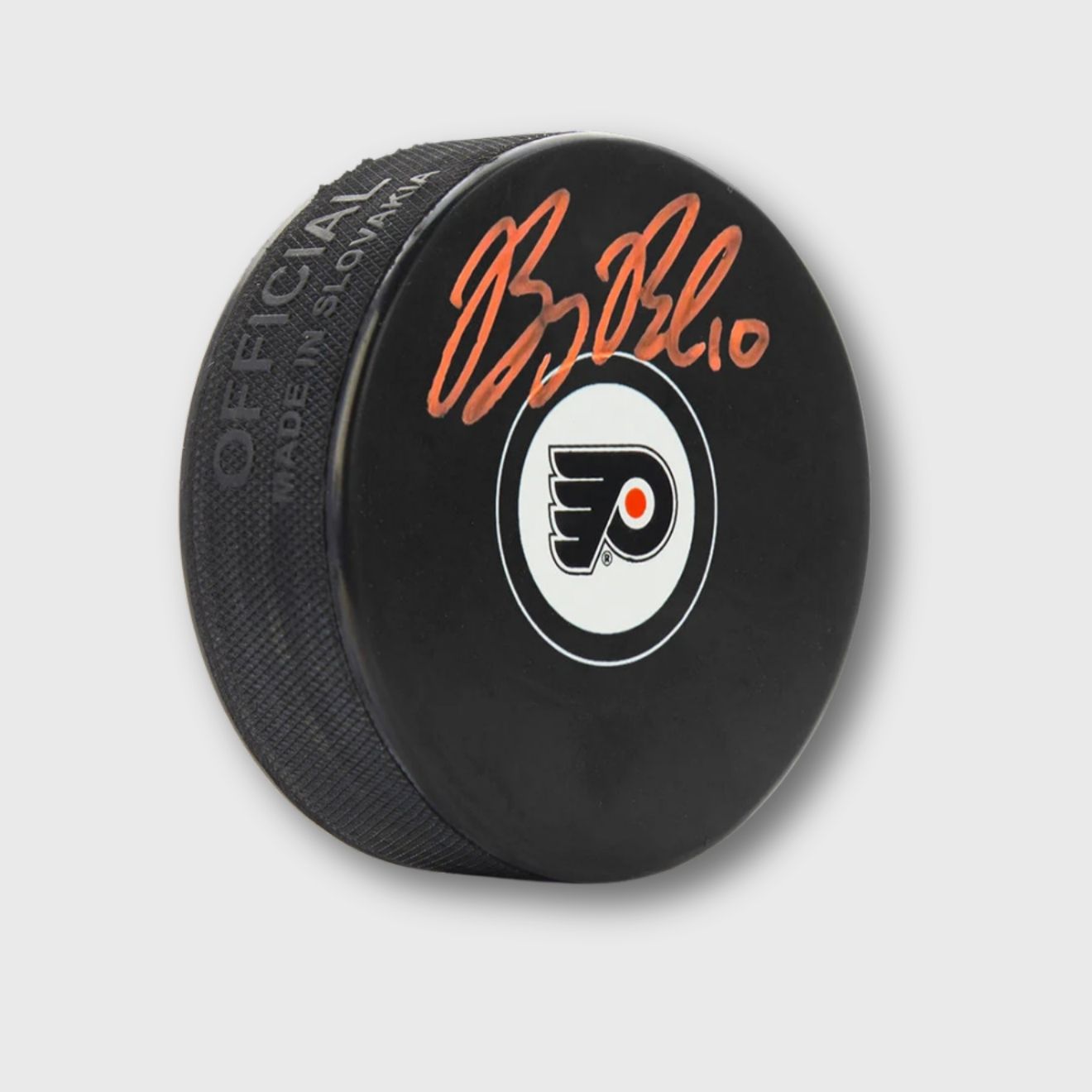 Bobby Brink Philadelphia Flyers Autographed NHL Logo Puck