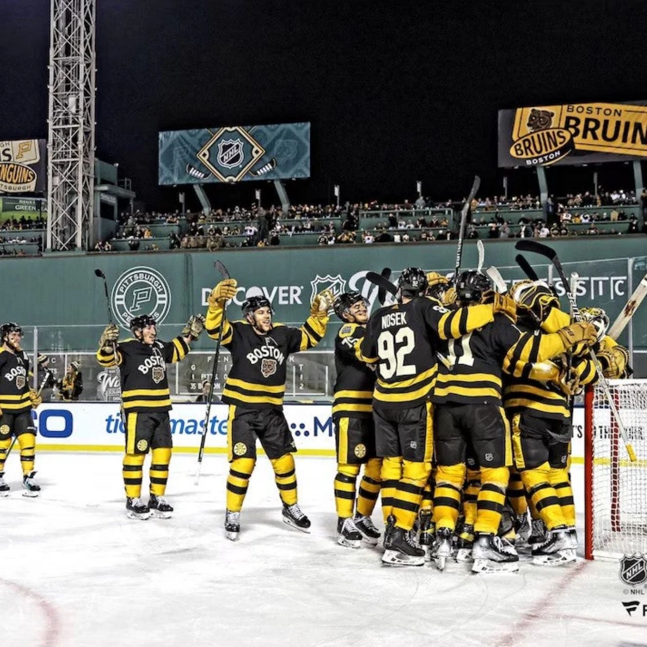 Boston Bruins 2023 Winter Classic Champions Celebration 8x10 Photo