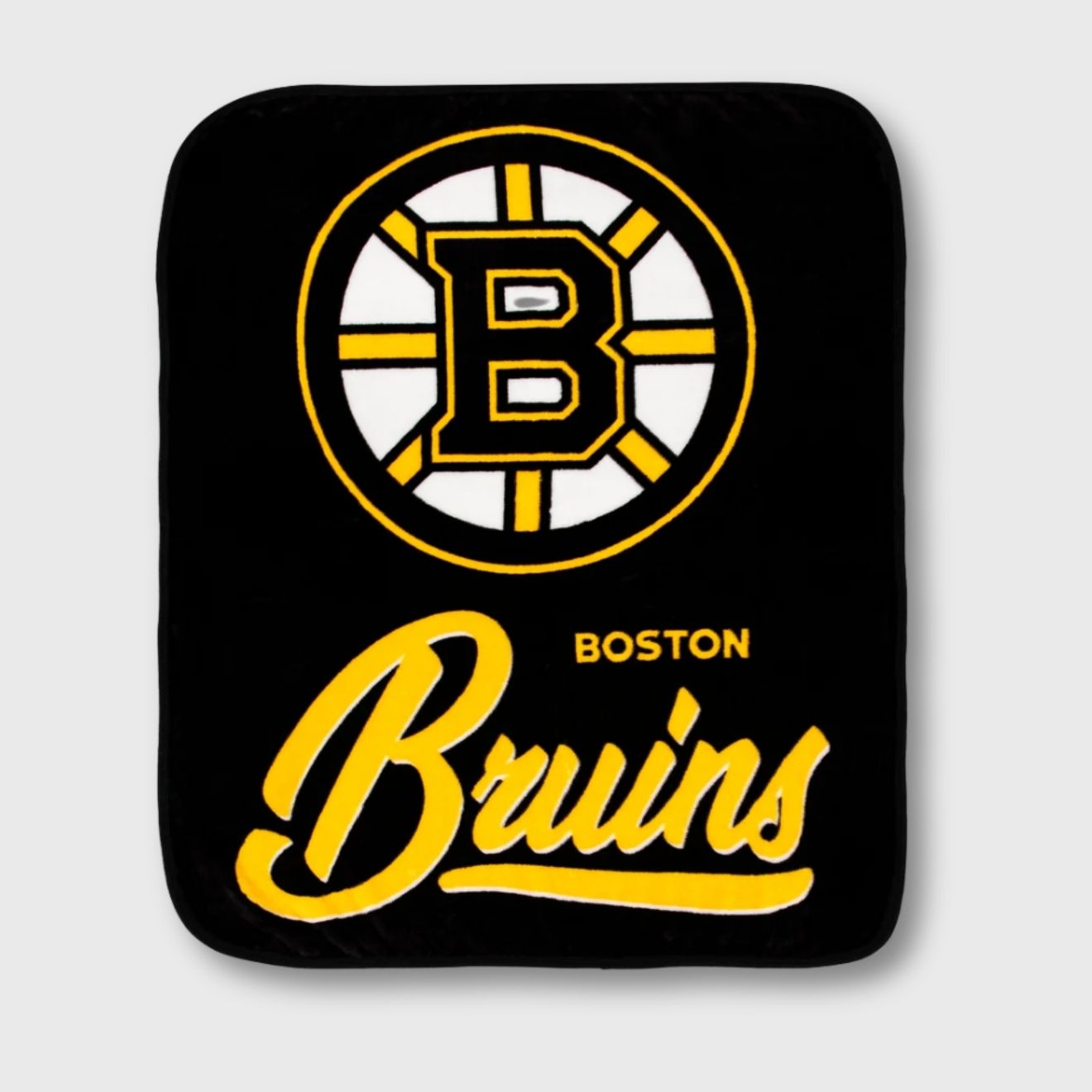 Boston Bruins 50x60 Inch Signature Royal Plush Throw Blanket