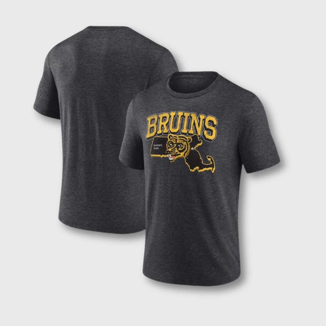 Boston Bruins Centennial Vintage Massachusetts Tri-Blend Shirt