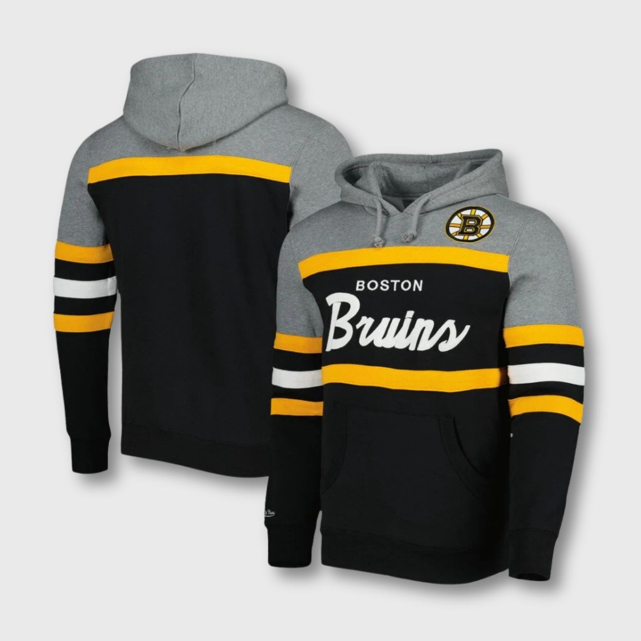Boston Bruins Mitchell & Ness Head Coach Hoodie – Show Your Team Spirit