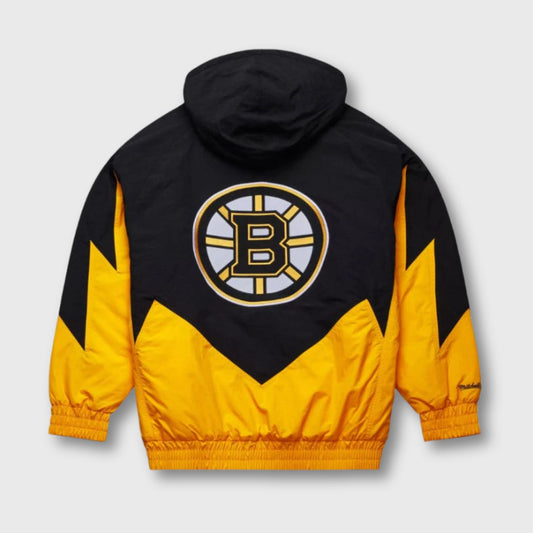 Boston Bruins Mitchell & Ness Retro Gold Windbreaker Jacket – Stylish & Comfortable