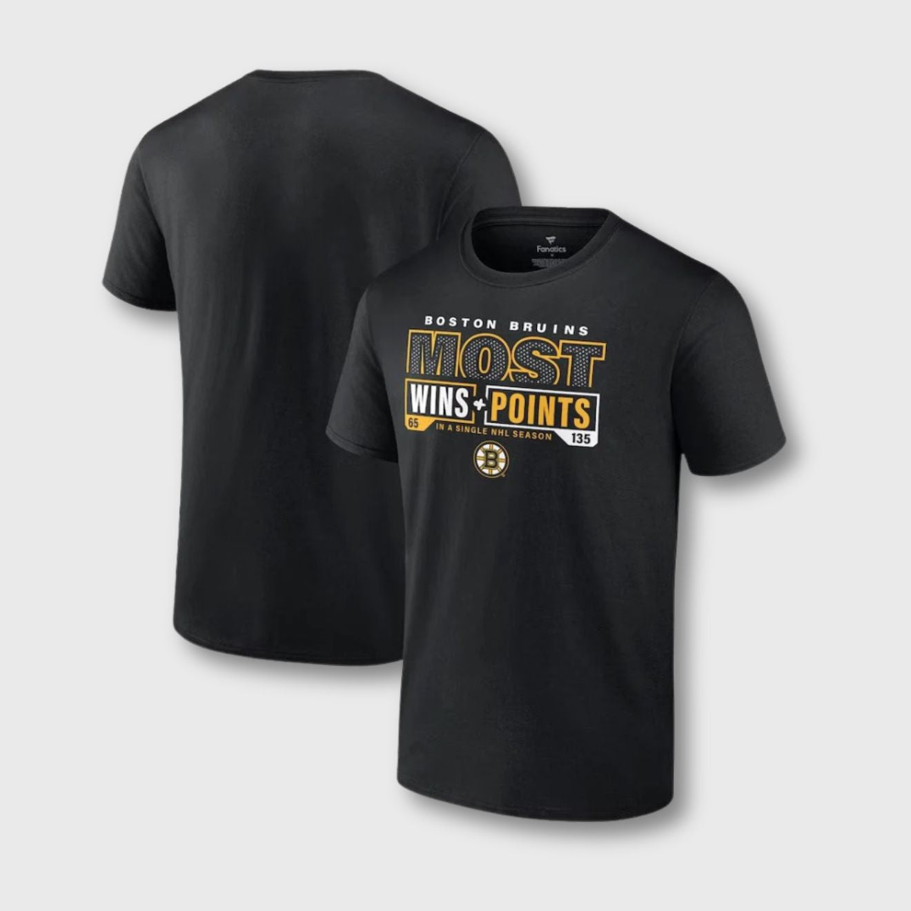 Boston Bruins Most Ever NHL Wins & Points T-Shirt – Bold & Proud