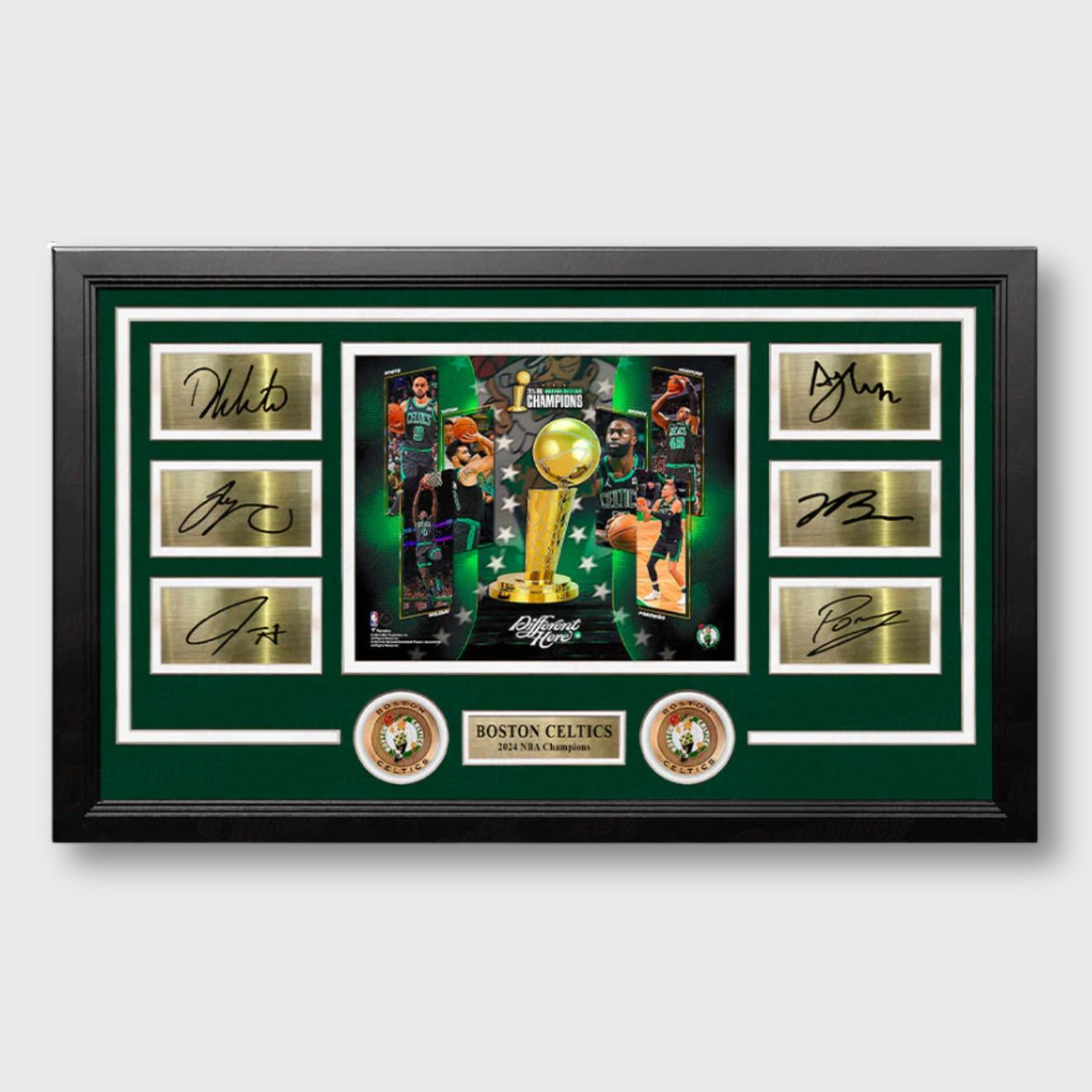 Boston Celtics 2024 NBA Champions Framed Photo Collage with Autographs