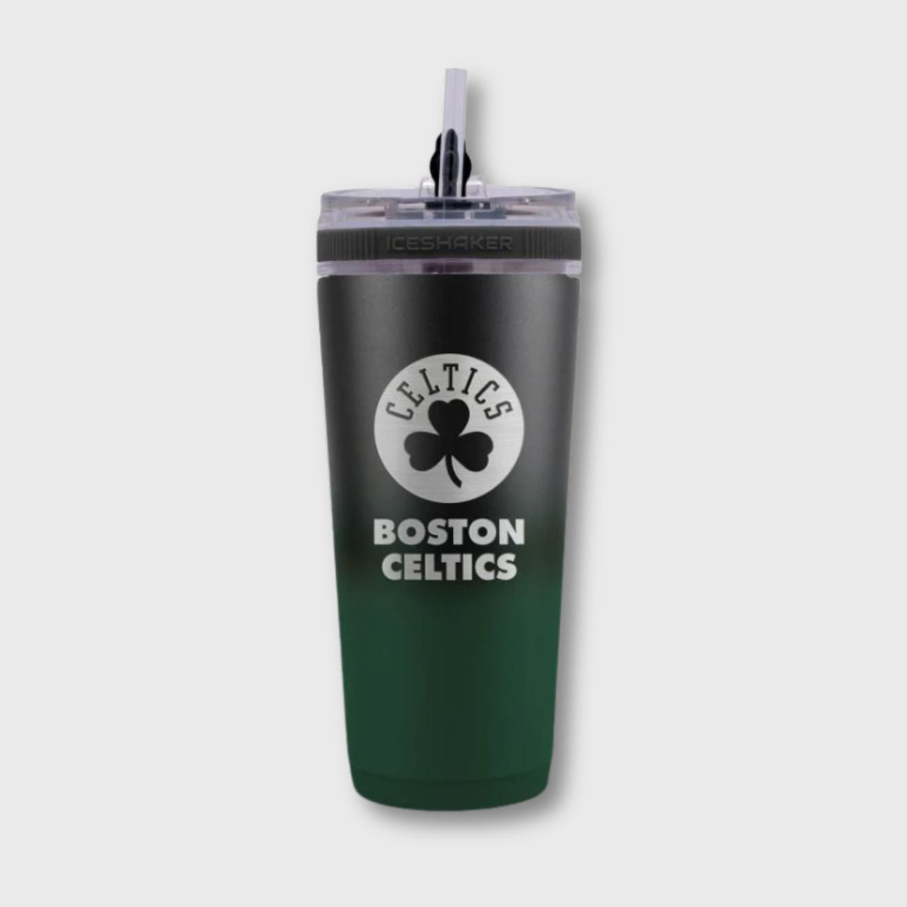 Boston Celtics 26oz Stainless Steel Ice Shaker Bottle – Keeps Drinks Cold & Hot
