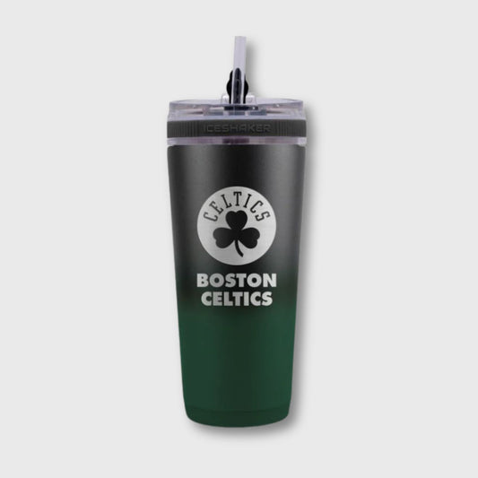 Boston Celtics 26oz Stainless Steel Ice Shaker Bottle – Keeps Drinks Cold & Hot