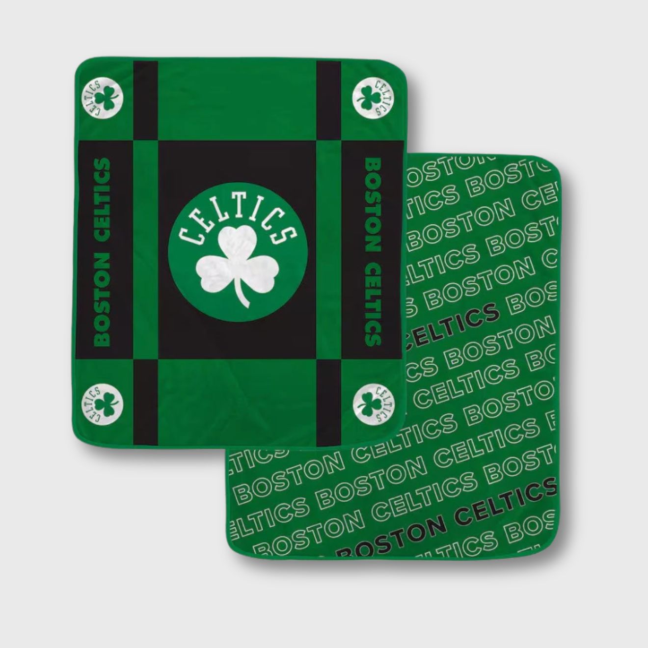 Boston Celtics 60” x 70” Double-Sided Reverse Block Wordmark Blanket