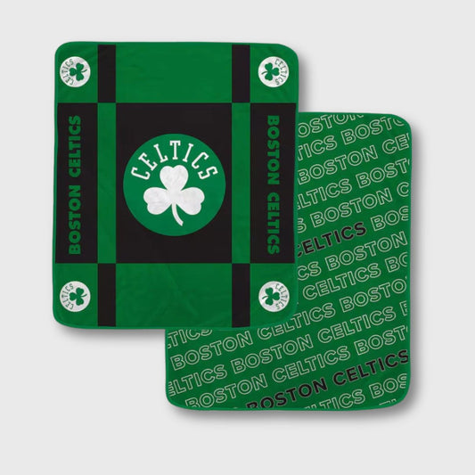 Boston Celtics 60” x 70” Double-Sided Reverse Block Wordmark Blanket