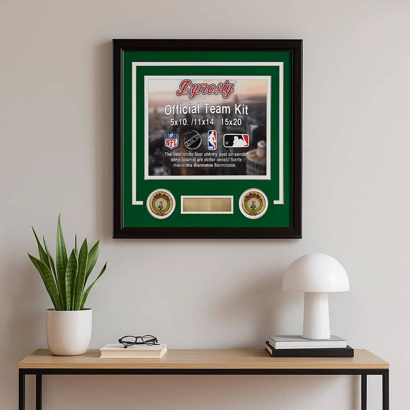 Boston Celtics Custom 8x10 NBA Basketball Picture Frame Kit – Personalize Your Photo