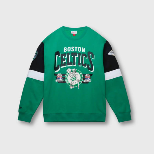 Boston Celtics Mitchell & Ness NBA All Over Crew Sweatshirt – Fan Gear