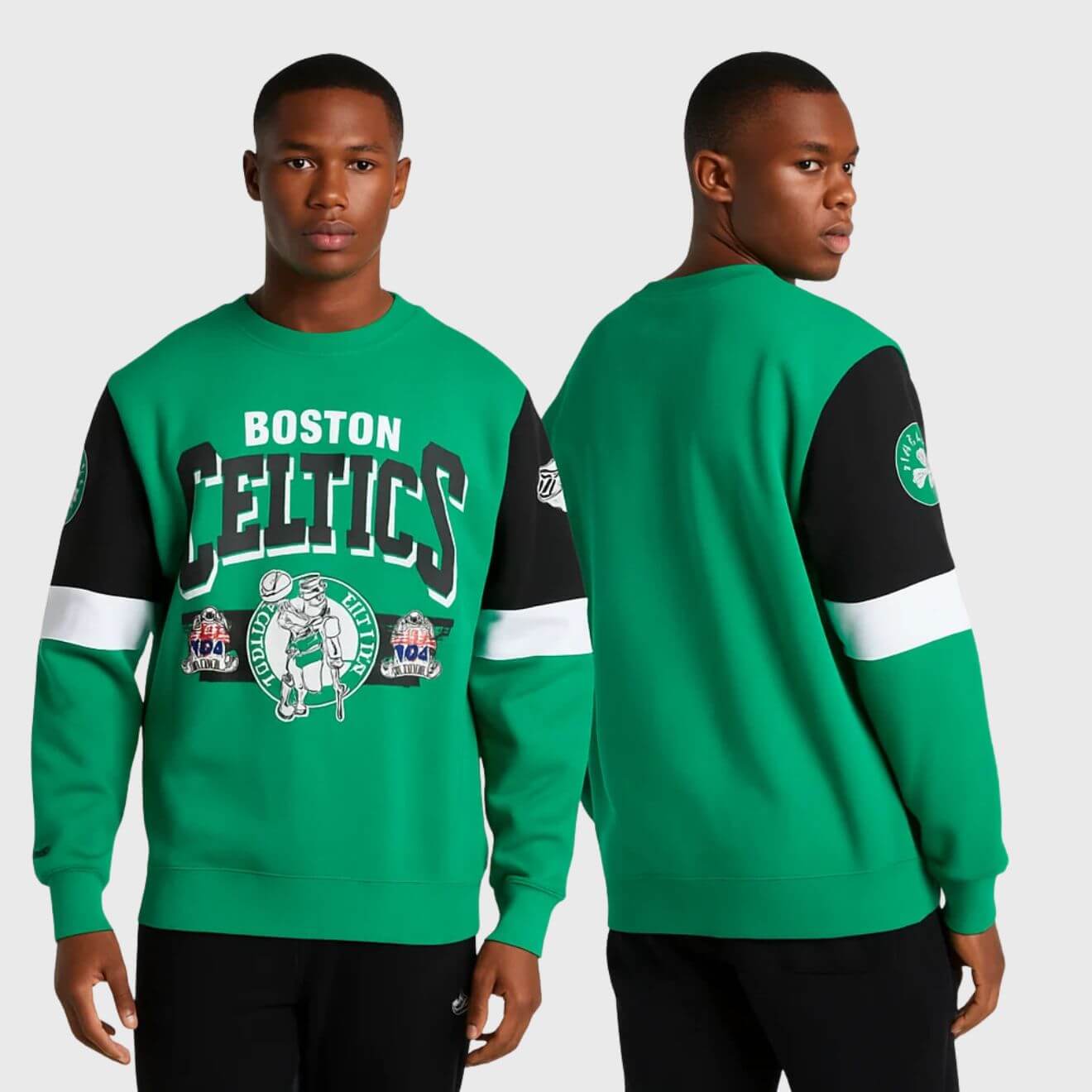 Boston Celtics Mitchell & Ness NBA All Over Crew Sweatshirt – Fan Gear