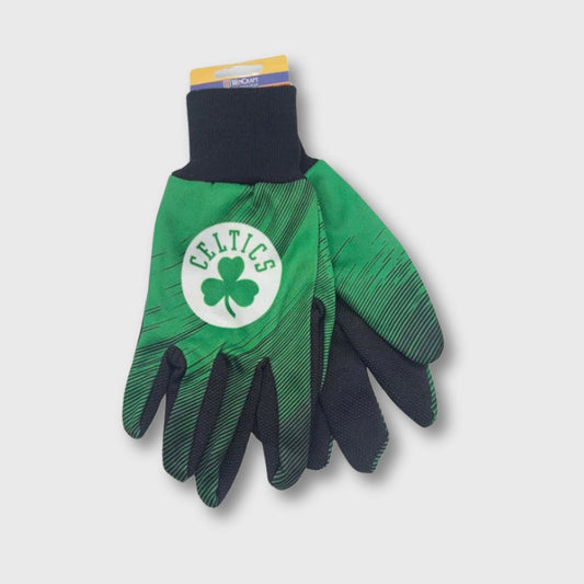 Boston Celtics Striped Utility Gloves – Multi-Purpose Fan Gear