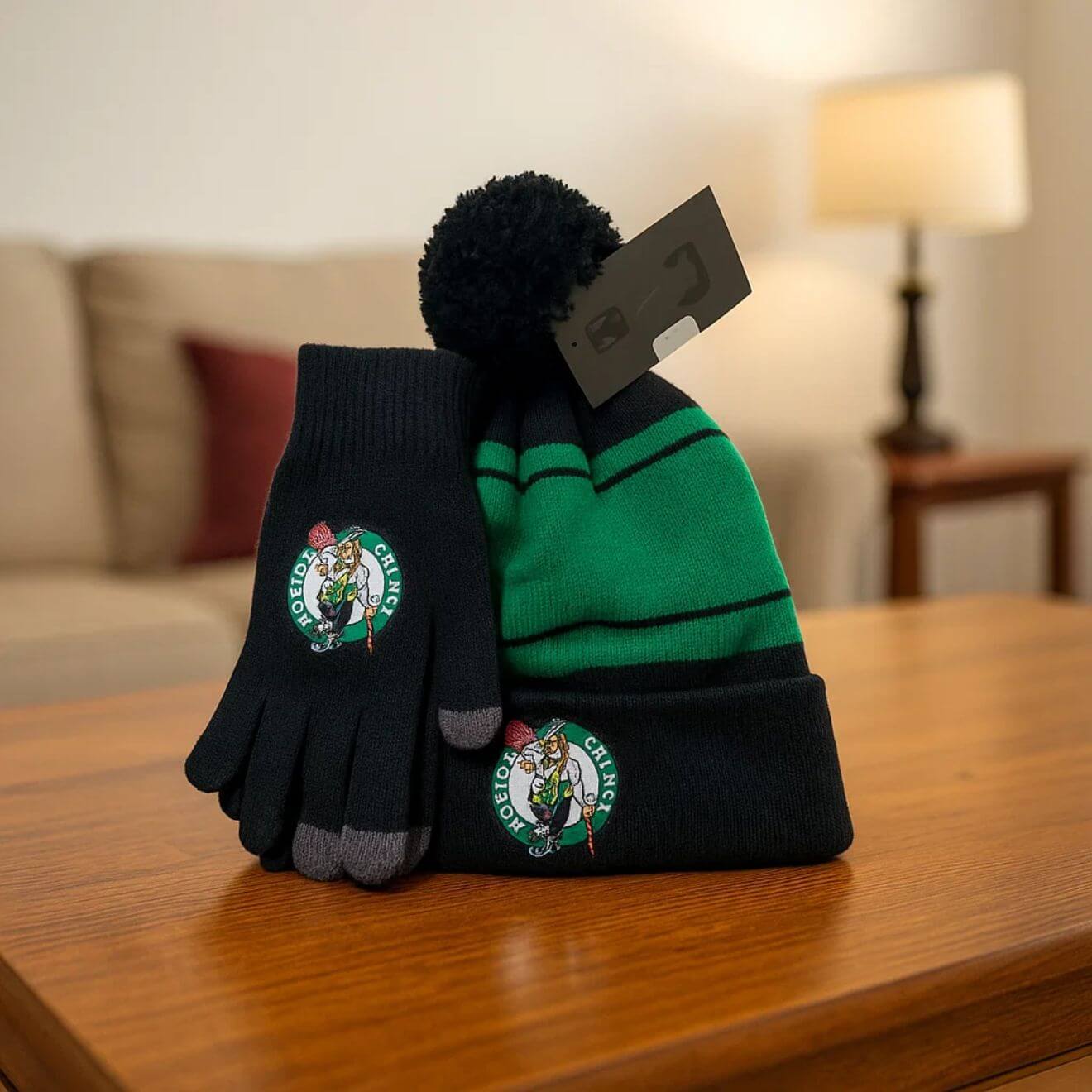 Boston Celtics Winter Hat & Gloves Gift Set – Perfect Fan Bundle