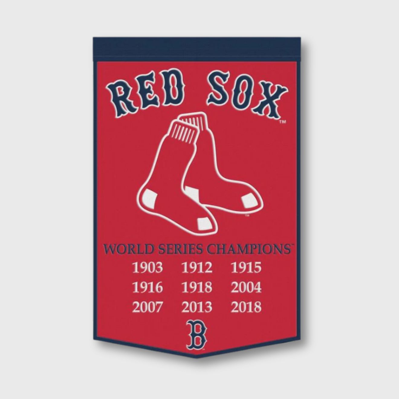 Boston Red Sox 24" x 38" Primary Wool Banner - MLB Official