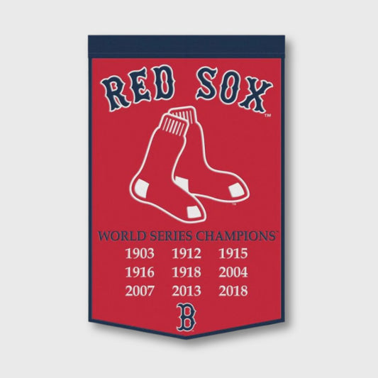 Boston Red Sox 24" x 38" Primary Wool Banner - MLB Official