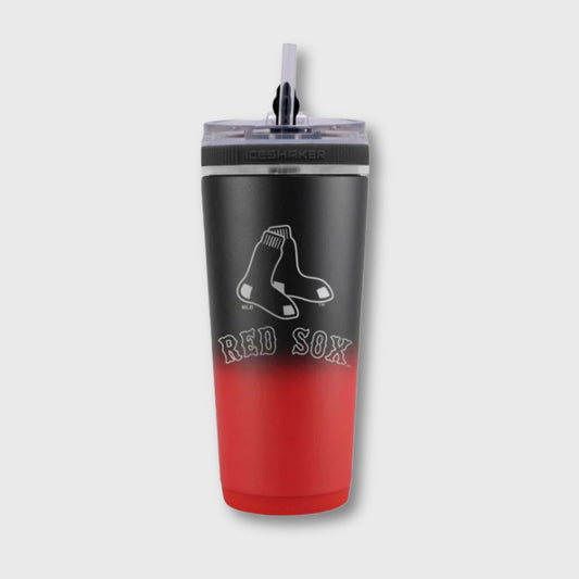 Boston Red Sox 26 oz Stainless Steel Ice Shaker Bottle – Durable & Stylish
