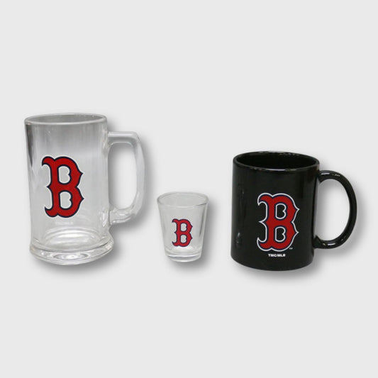 Boston Red Sox 3-Piece Glassware Gift Set – Official MLB Drinkware