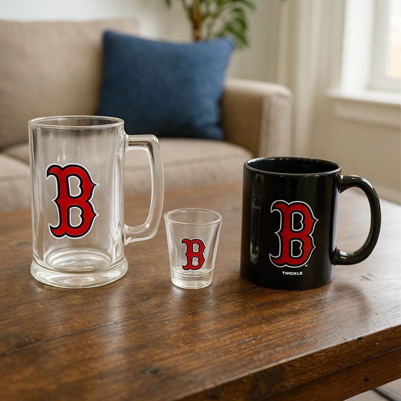 Boston Red Sox 3-Piece Glassware Gift Set – Official MLB Drinkware