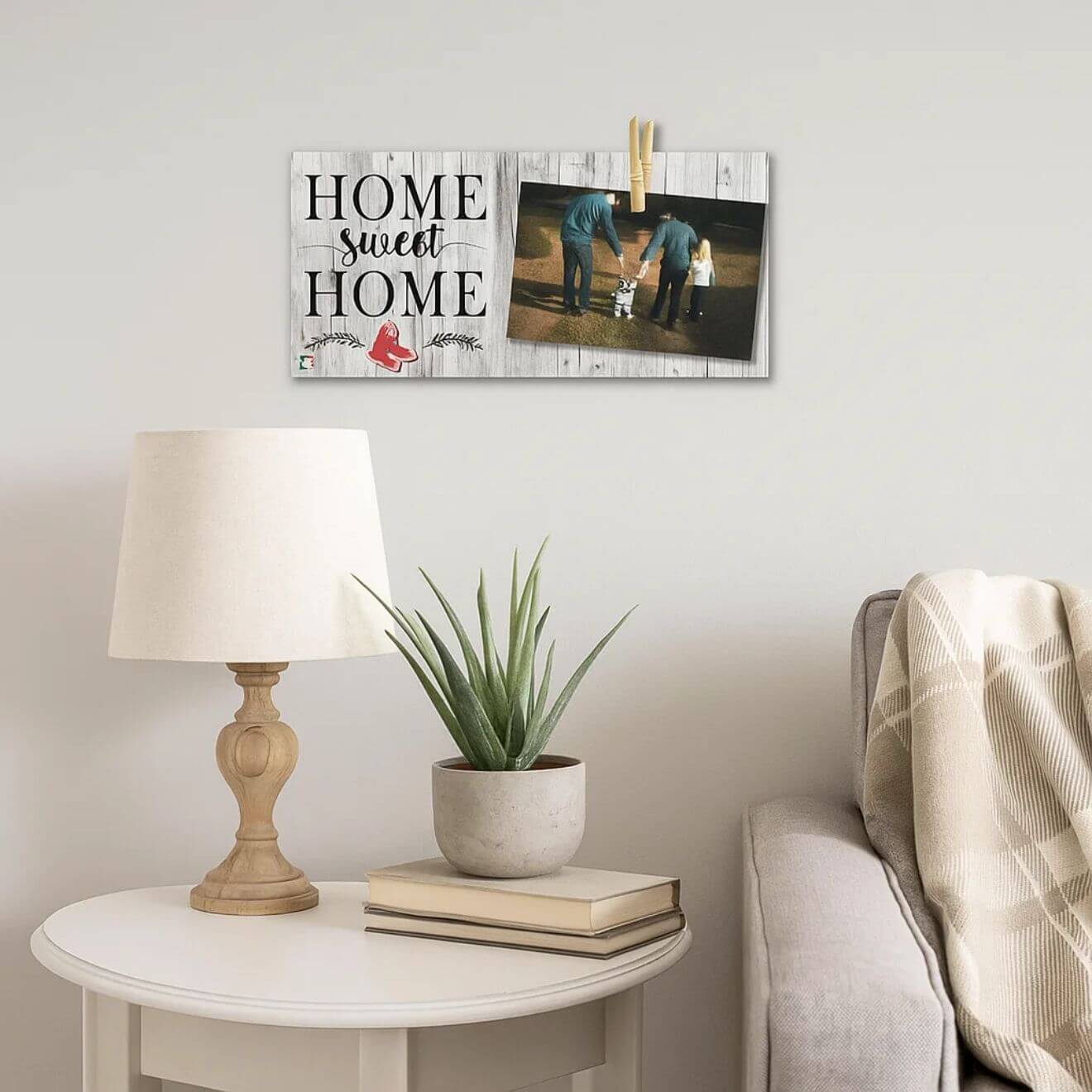 Boston Red Sox Home Sweet Home 6" x 12" Wood Sign – Team Decor