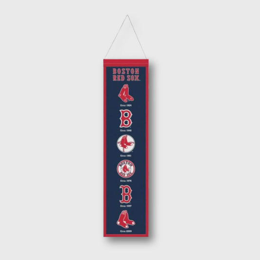 Boston Red Sox 8" x 32" Wool Banner – Vintage Team Logo