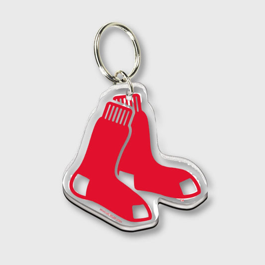 Boston Red Sox Acrylic Logo Keychain – Officially Licensed Fan Accessory