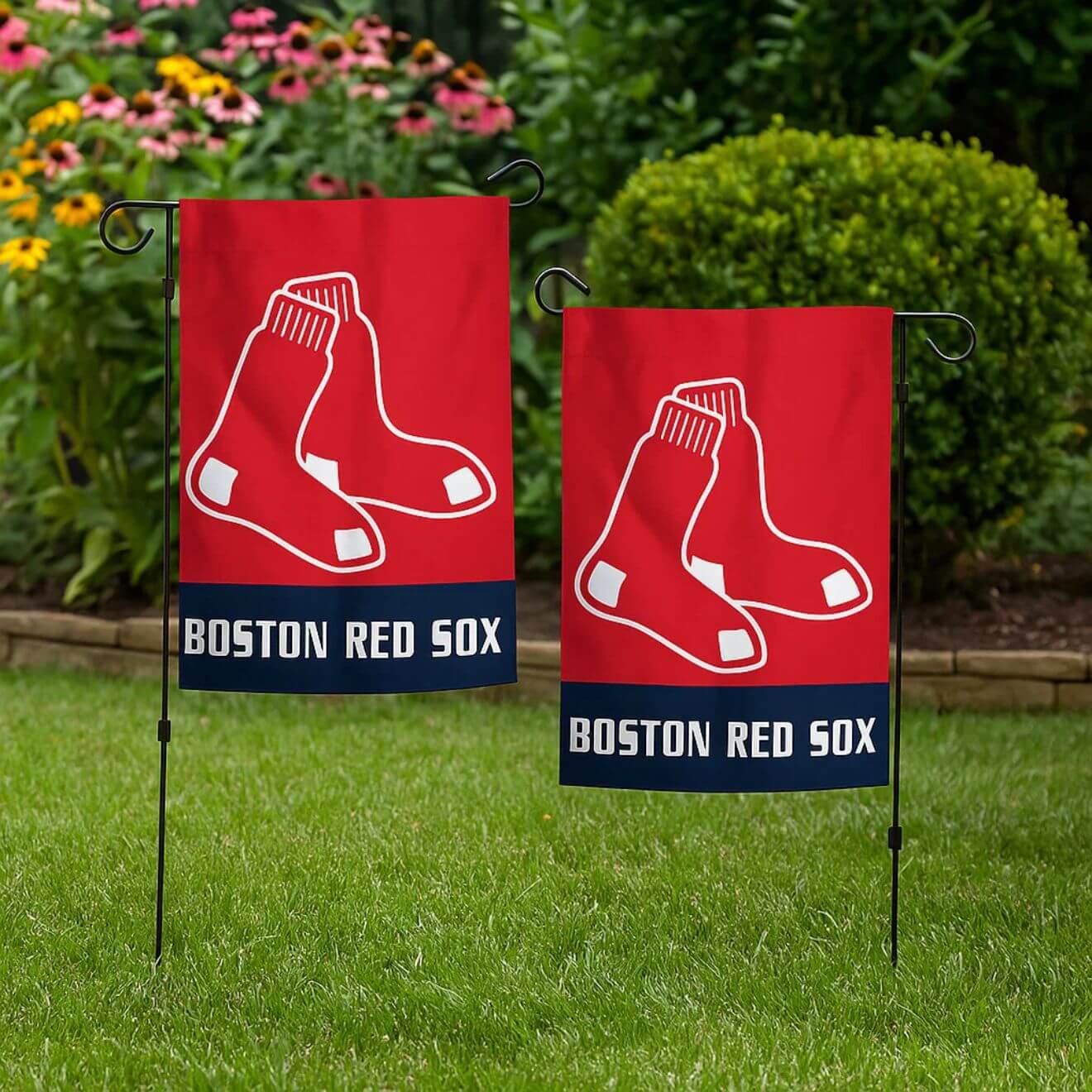 Boston Red Sox Applique 12.5" x 18" Garden Flag – Show Your Team Spirit
