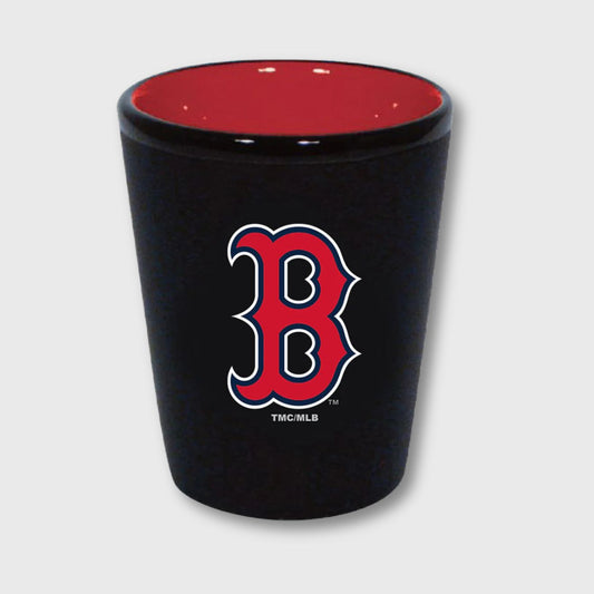 Boston Red Sox Matte Black Shot Glass with Team Logo