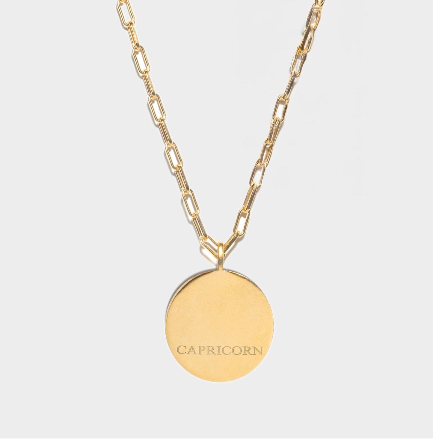 Capricorn Gold Vermeil Pendant Necklace with Diamonds