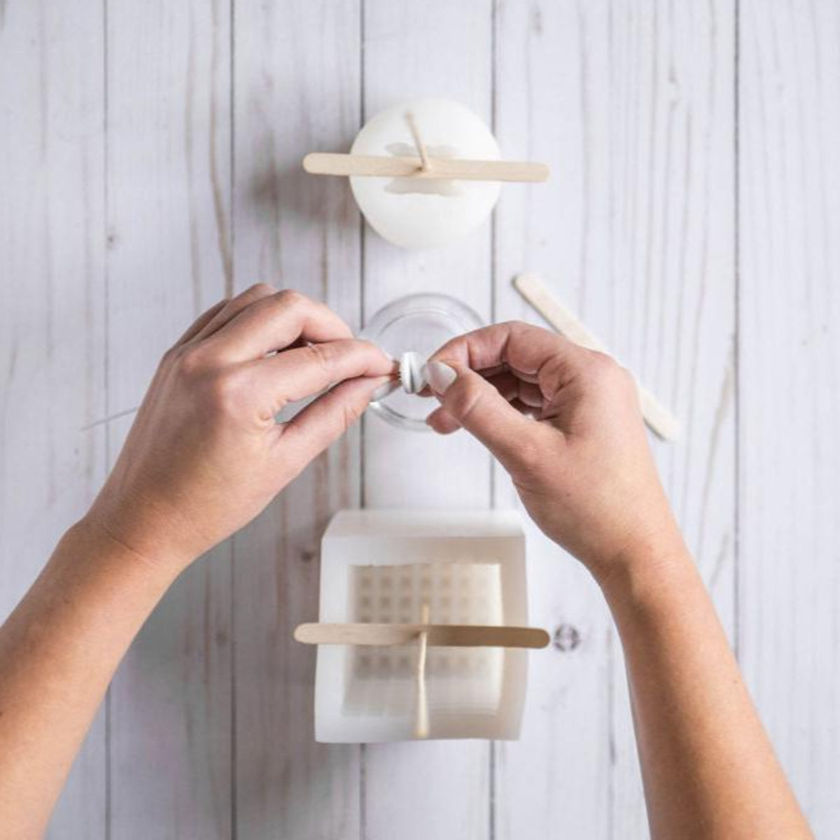 Silicone Mold Candle Making Kit for Modern Decor and Giftable Candles!