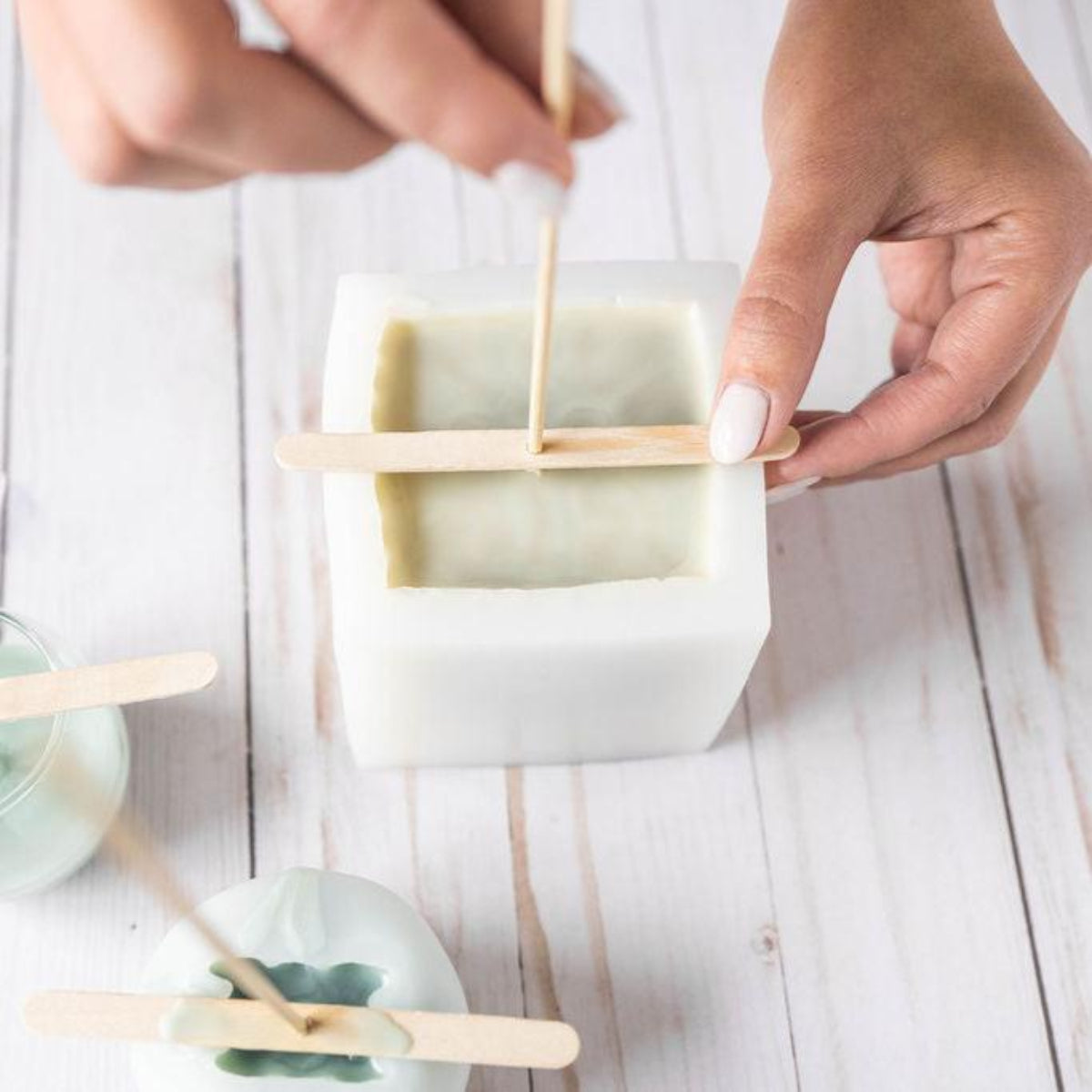 Silicone Mold Candle Making Kit for Modern Decor and Giftable Candles!