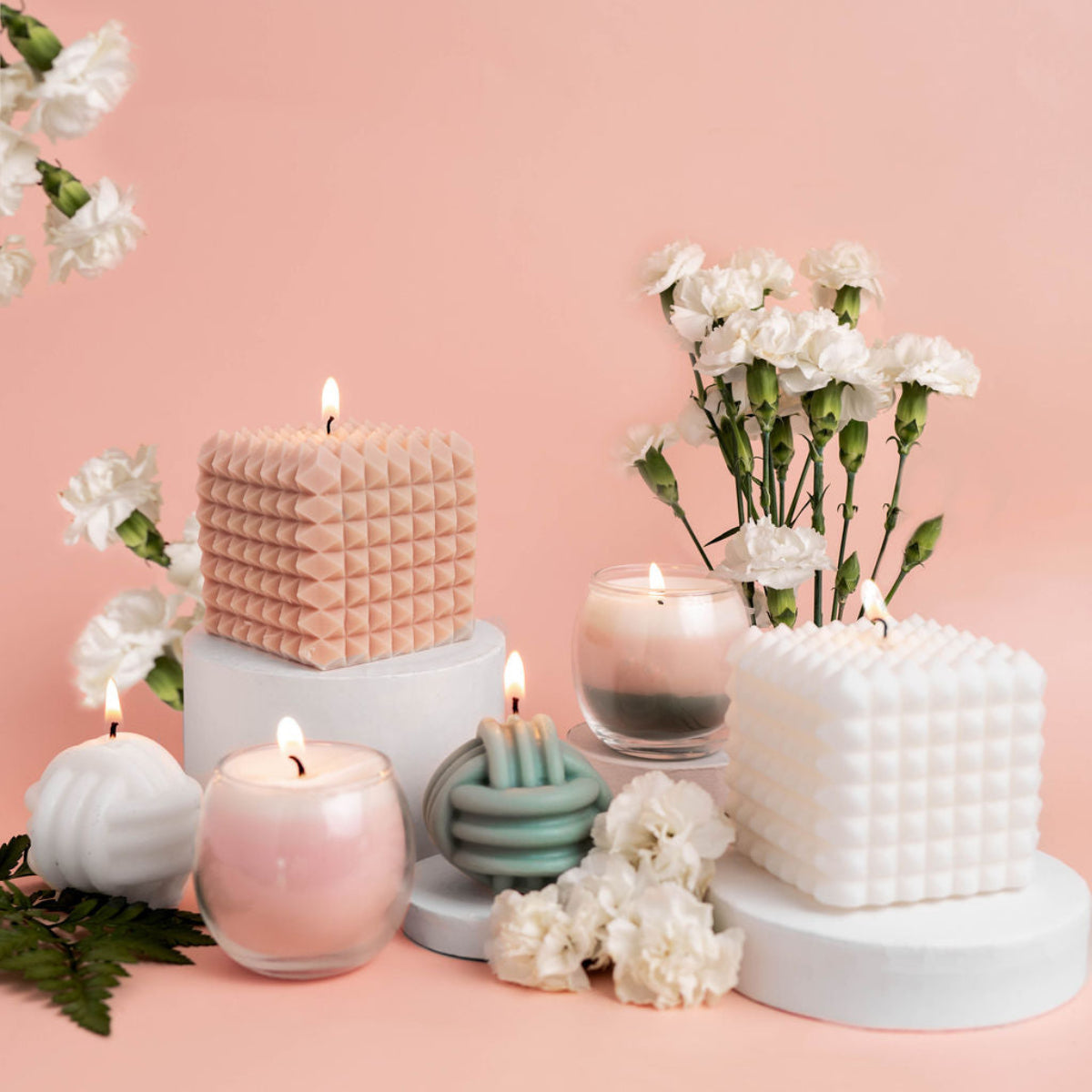 Silicone Mold Candle Making Kit for Modern Decor and Giftable Candles!