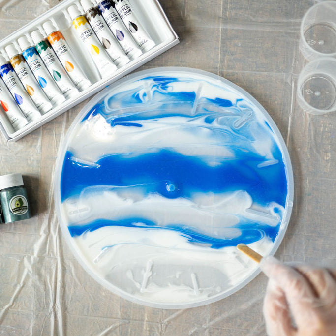 Resin Clock Making Kit for Colorful Home Decor and Creative Gifts Set!