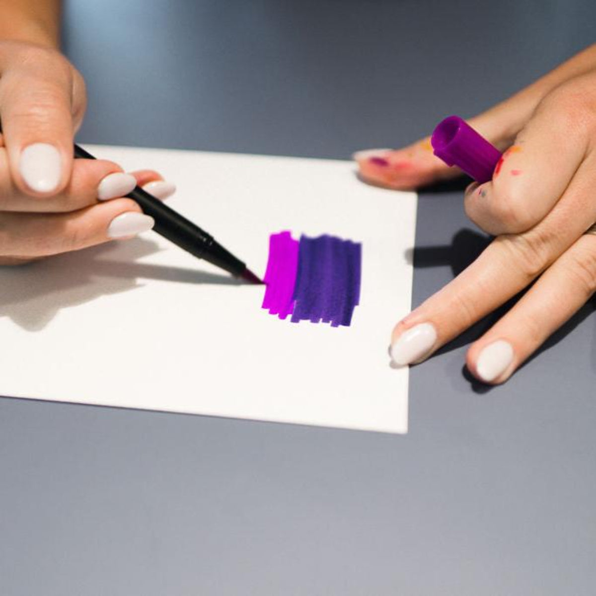 Dual Pens Coloring Kit with Brush Markers for Creative Crafting