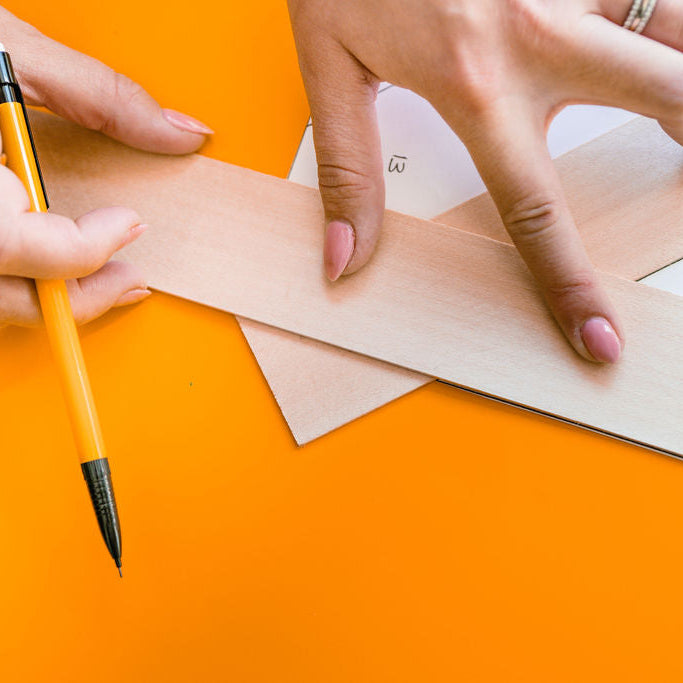 Chevron Wood Tray Craft Kit for Rustic Home Decor and Serving Gift DIY