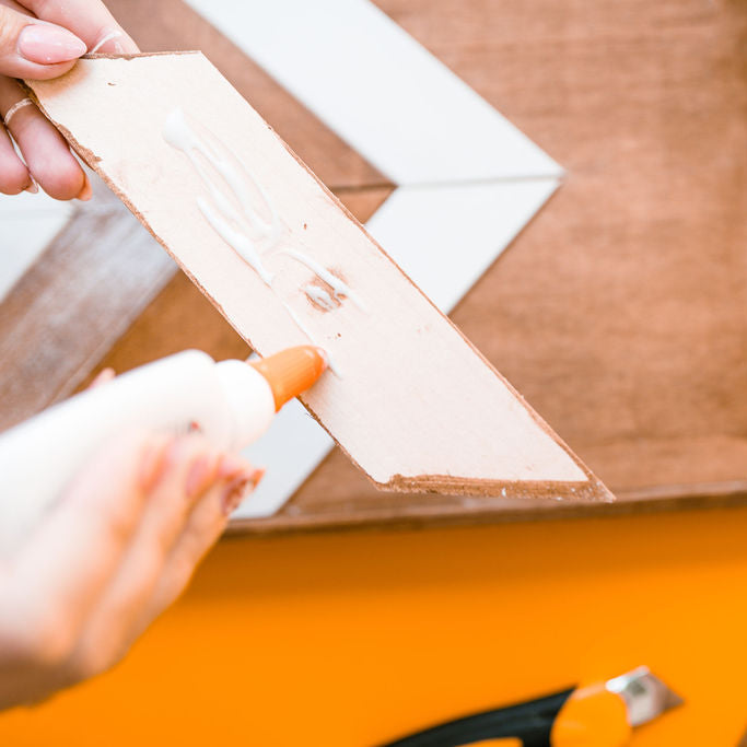 Chevron Wood Tray Craft Kit for Rustic Home Decor and Serving Gift DIY