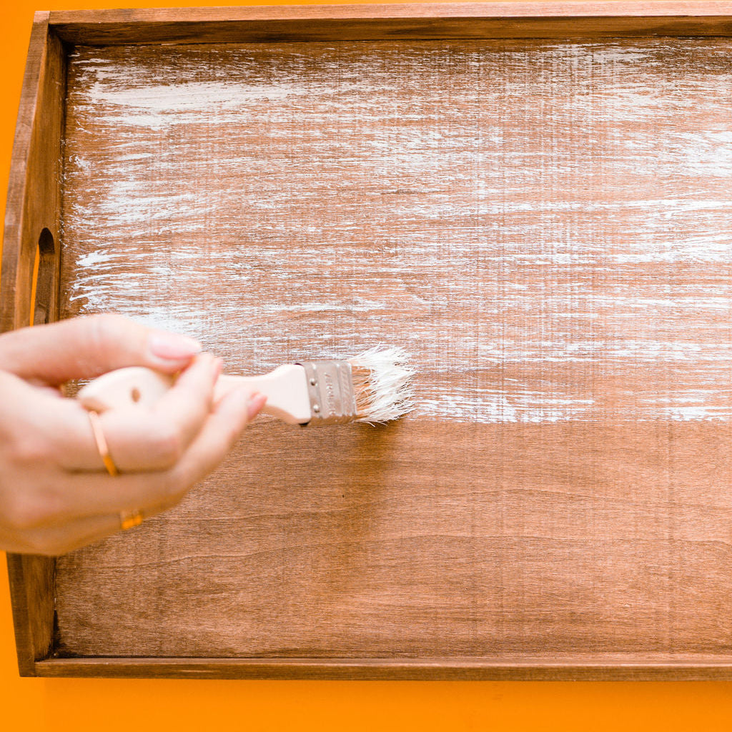 Chevron Wood Tray Craft Kit for Rustic Home Decor and Serving Gift DIY