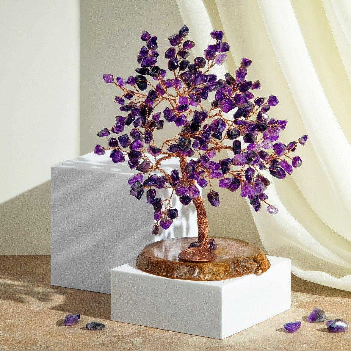 Oasis Amethyst Feng Shui Tree of Life for Calm Focus Balance