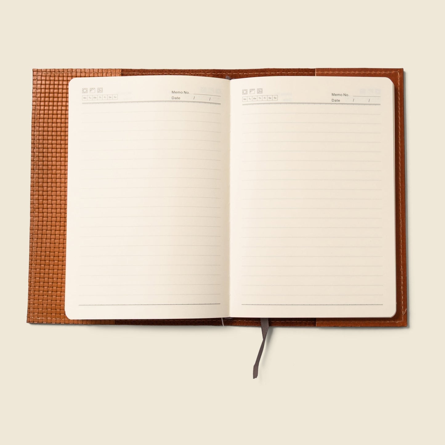 Refillable A5 Leather Notebook Cover — Tan Limited Edition