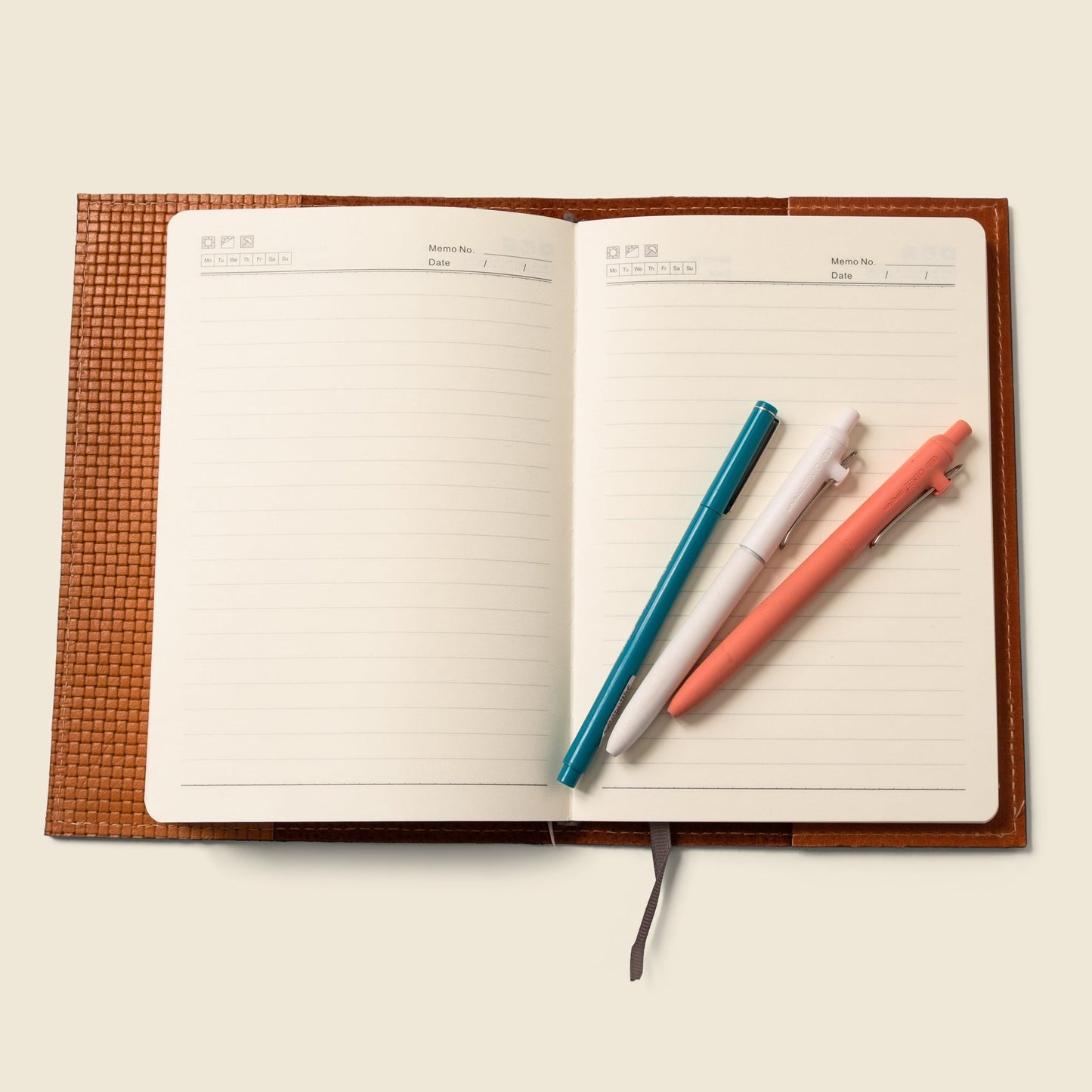 Refillable A5 Leather Notebook Cover — Tan Limited Edition