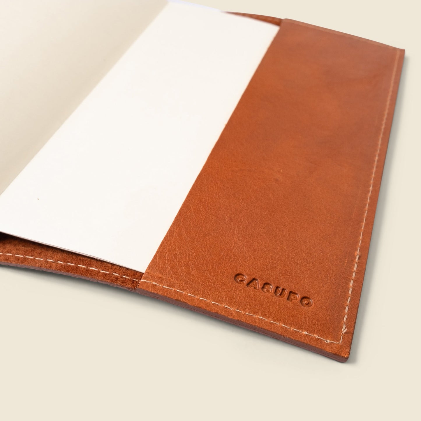 Refillable A5 Leather Notebook Cover — Tan Limited Edition
