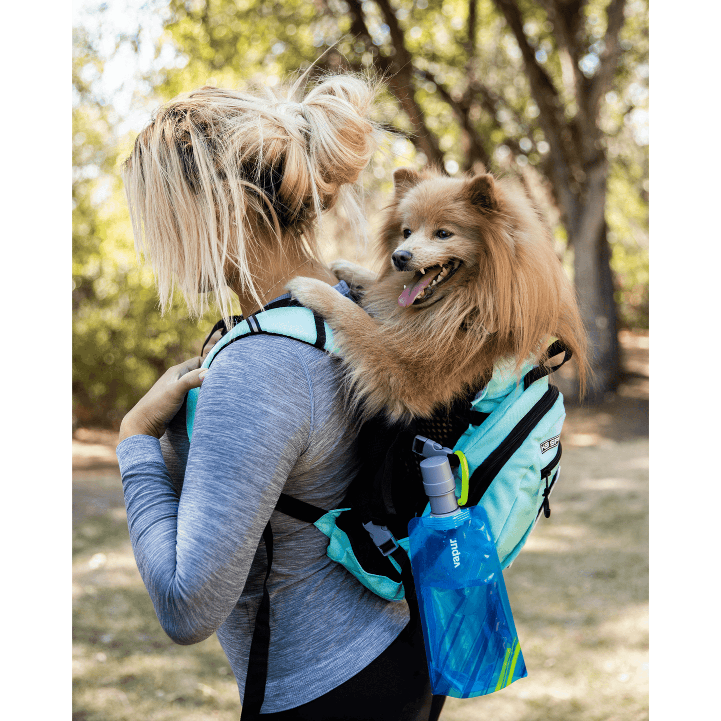 Vapur EZ-Lick Portable Dog Water Bottle — 23oz Foldable Hydrator