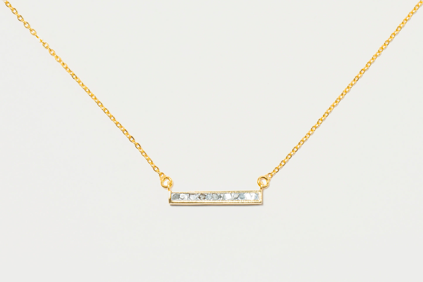 Emlyn Gold Vermeil Pendant Necklace with Raw Diamonds