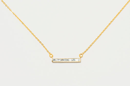 Emlyn Gold Vermeil Pendant Necklace with Raw Diamonds