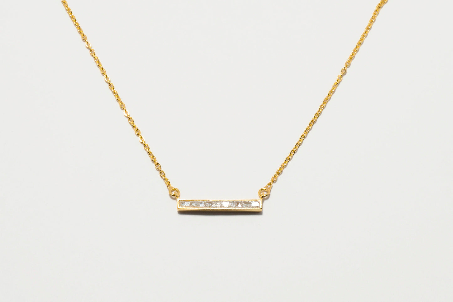 Emlyn Gold Vermeil Pendant Necklace with Raw Diamonds