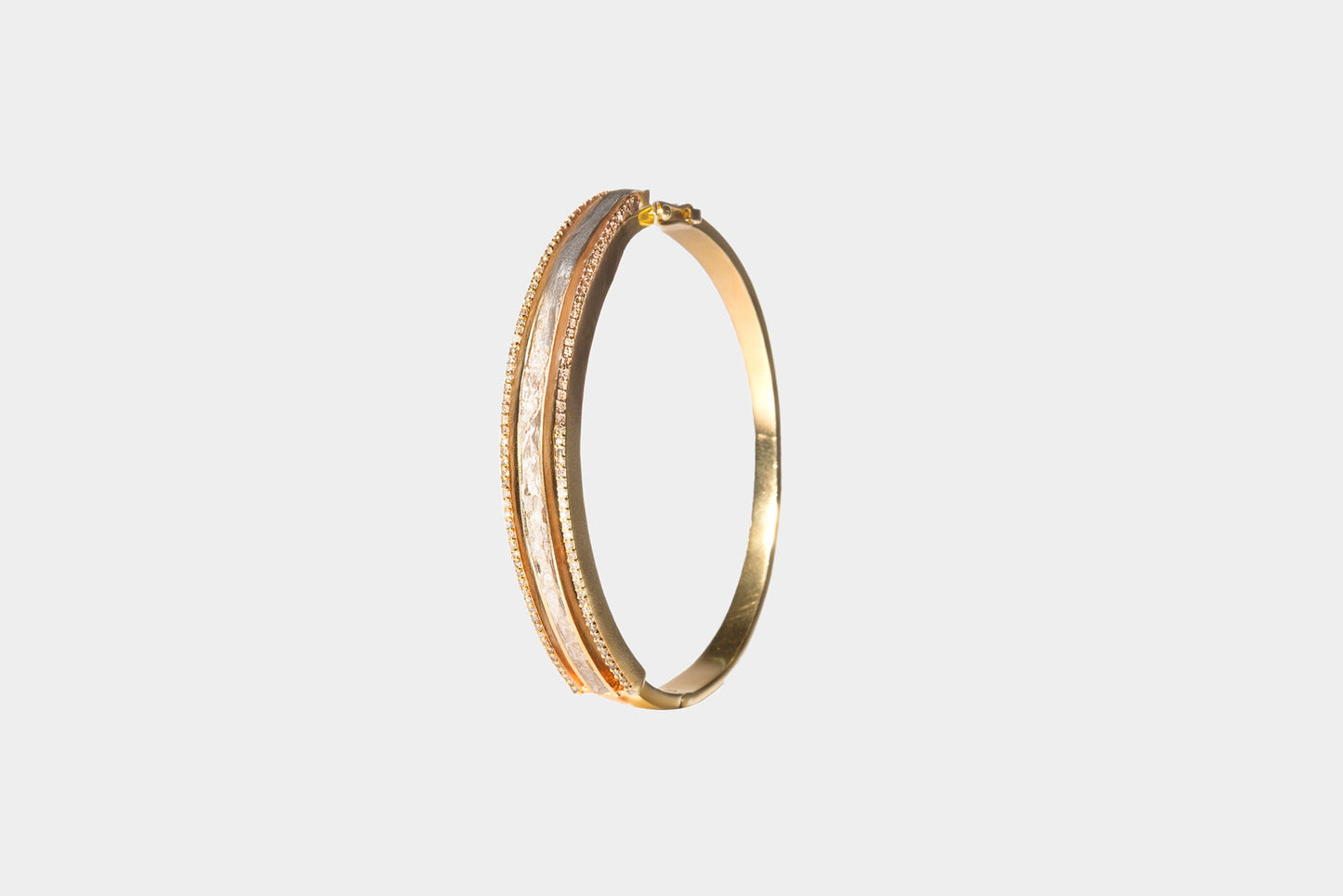 Erraz Gold Vermeil Diamond Bangle Bracelet
