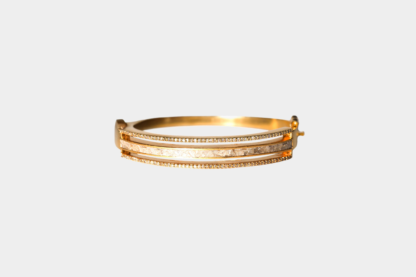 Erraz Gold Vermeil Diamond Bangle Bracelet